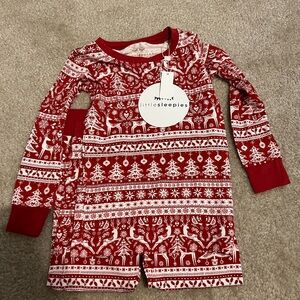Little Sleepies Christmas Holiday Fair Isle Pajama Set